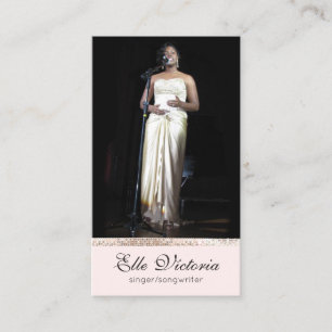 Cartão De Visita Foto do executor do entretenedor profissional