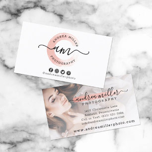 Cartão De Visita Foto do logotipo personalizado de troca de pintura