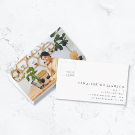 Cartão De Visita Foto do logotipo profissional mínimo moderno simpl