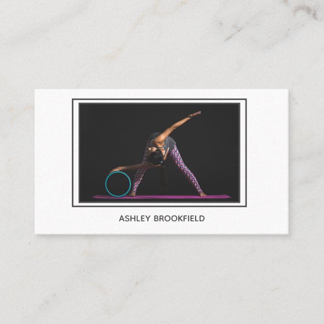 Cartão De Visita Foto do Modern Personal Trainer (Frente)