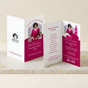 Cartão De Visita Foto e serviços do agente imobiliário profissional