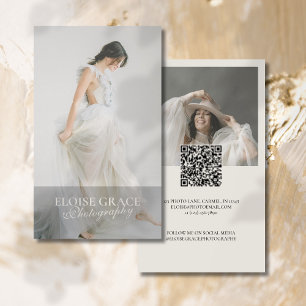 Cartão De Visita Foto Editorial Qr Code Fotografia Profissional