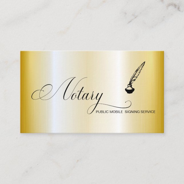 Cartão De Visita *~* FOTO - Folha de Caneta Carimbo Notário do Agen (Frente)