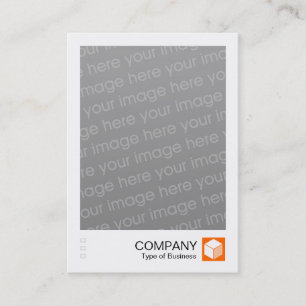 Cartão De Visita Foto imediata - painel do logotipo - laranja