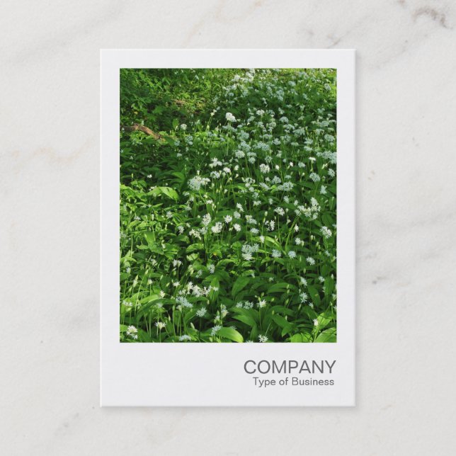 Cartão De Visita Foto instantânea 072 - Woodland Flowers (Frente)