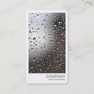 Cartão De Visita Foto Instantânea - Chuva numa Janela
