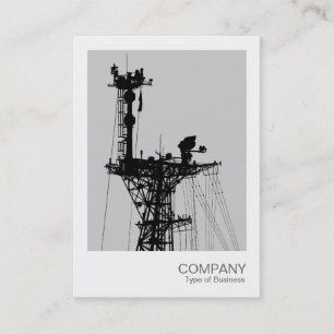 Cartão De Visita Foto Instantânea - Rádio Mast - Cinza Lt