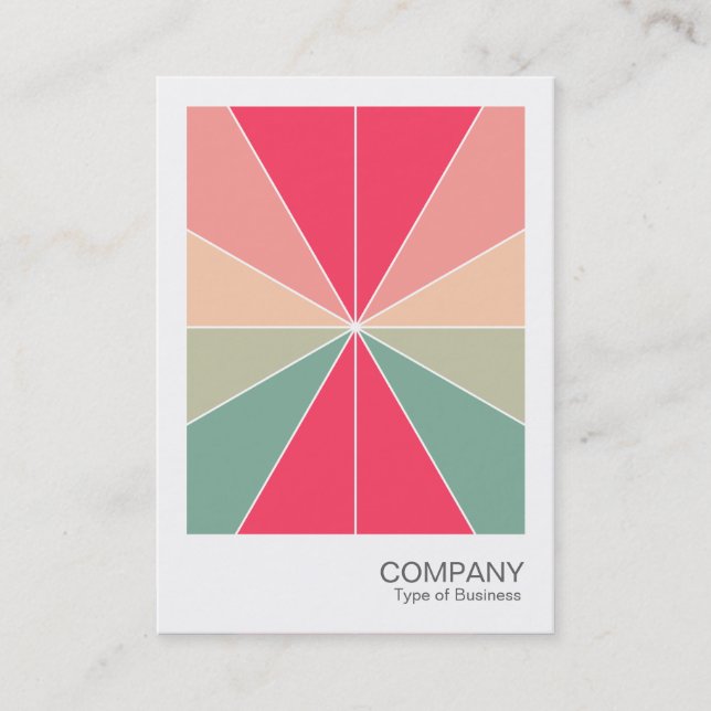 Cartão De Visita Foto instantânea - Segmentos de cor 03 (Frente)