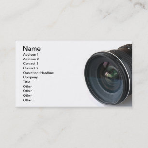Cartão De Visita Foto lense