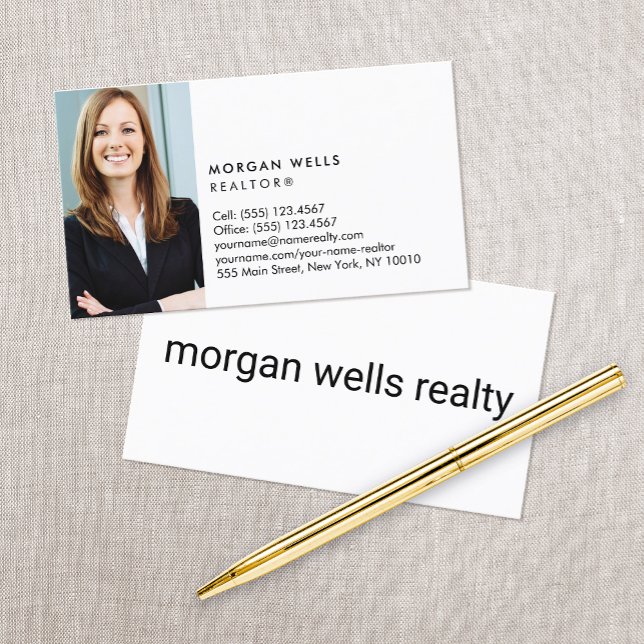 Cartão De Visita Foto minimalística profissional (Criador carregado)