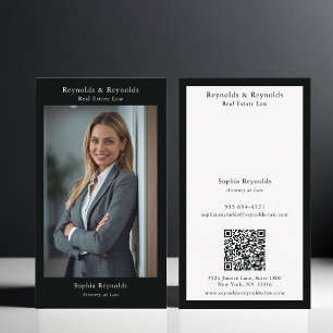 Cartão De Visita Foto Moderna de Networking Corporativo Profissiona