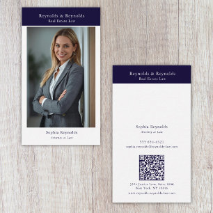 Cartão De Visita Foto Moderna de Networking Corporativo Profissiona