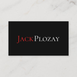 Cartão De Visita Foto moderna de teatro e artes profissionais