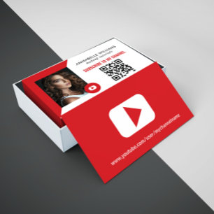 Cartão De Visita Foto moderna do YouTube