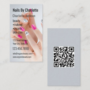 Cartão De Visita Foto personalizada Glitter Espetacular Salão de Be