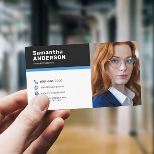 Cartão De Visita Foto personalizada moderna