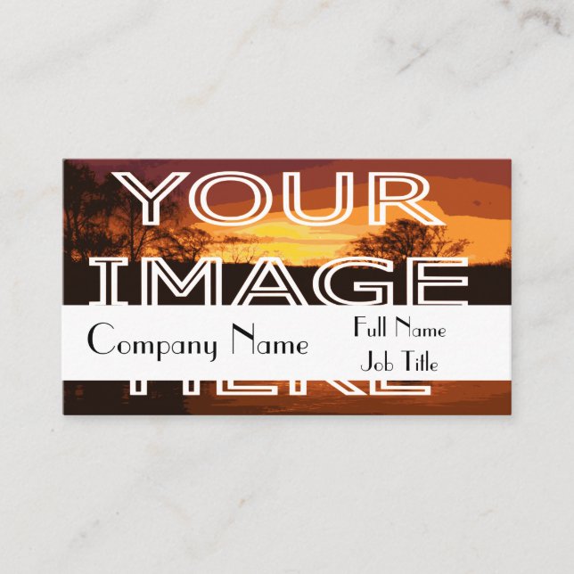 Cartão De Visita Foto Personalizada Personalizada  (Frente)