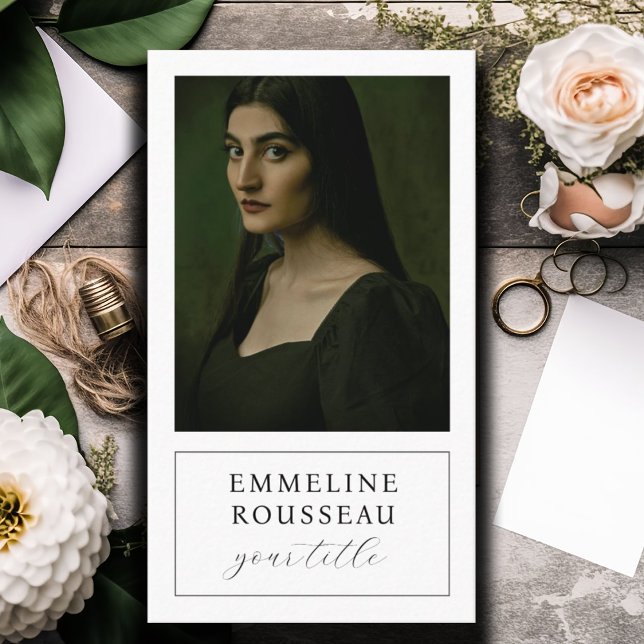 Cartão De Visita Foto Profissional Elegante (Criador carregado)