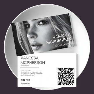 Cartão De Visita Foto profissional minimalista moderna