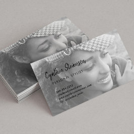 Cartão De Visita Foto profissional simples e minimalista moderna