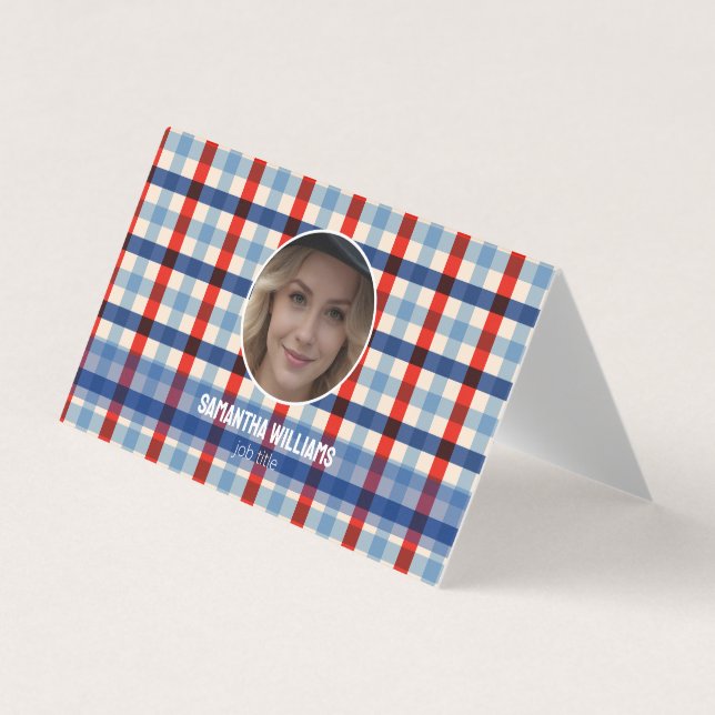 Cartão De Visita Foto QR de Imigração (Frente)