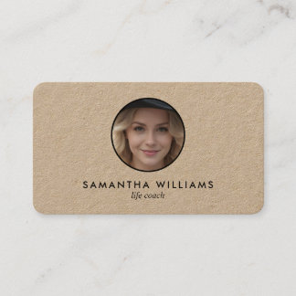 Cartão De Visita Foto QR personalizada do 🛤️ Life Coach