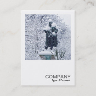 Cartão De Visita Foto quadrada 0278 - Snow in The Park