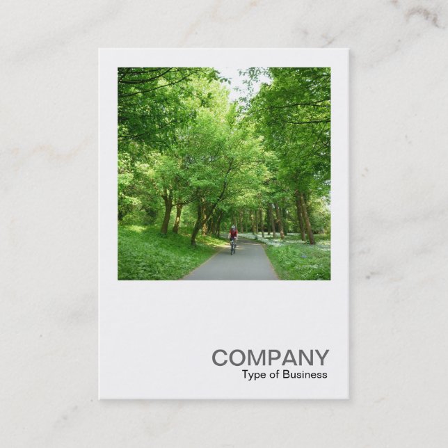 Cartão De Visita Foto Quadrada 0326 - Cycle Way (Caminho do Ciclo) (Frente)
