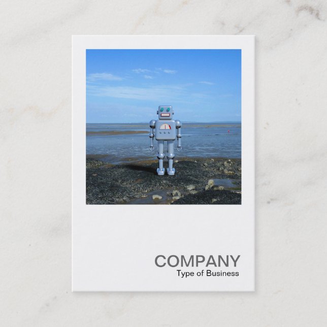 Cartão De Visita Foto quadrada 0337 - Ao lado do mar (Frente)