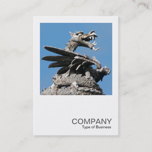 Cartão De Visita Foto Quadrada 0362 - Dragon, Cardiff City Hall (Frente)