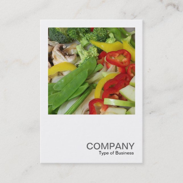 Cartão De Visita Foto Quadrada 0380 - Stir-fry 02 (Frente)