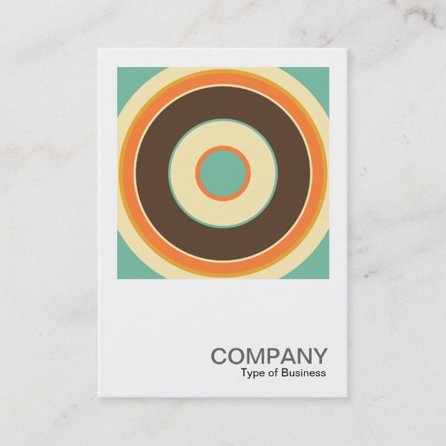 Cartão De Visita Foto Quadrada 0429 - Círculo Colorido 02 (Frente)