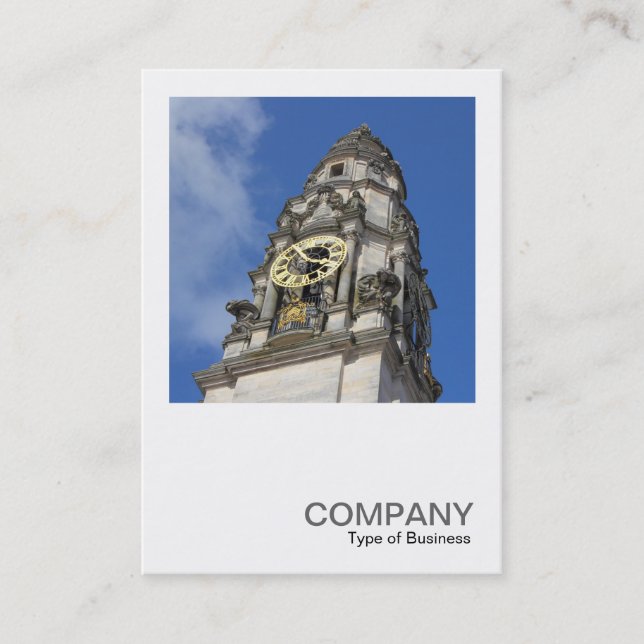 Cartão De Visita Foto quadrada 0459 - Clock Tower (Frente)