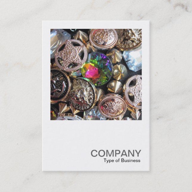 Cartão De Visita Foto Quadrada 0479 - Flea Market Bling (Frente)