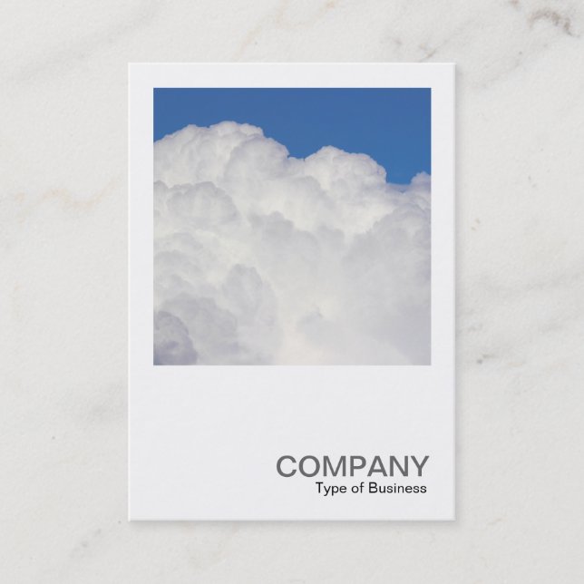Cartão De Visita Foto Quadrada 0517 - Nuvens Cumulus (Frente)