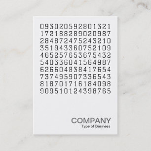Cartão De Visita Foto Quadrada 0580 - Números Aleatórios