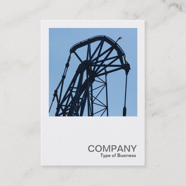 Cartão De Visita Foto quadrada 0582 - Tower Crane (Detalhes) (Frente)