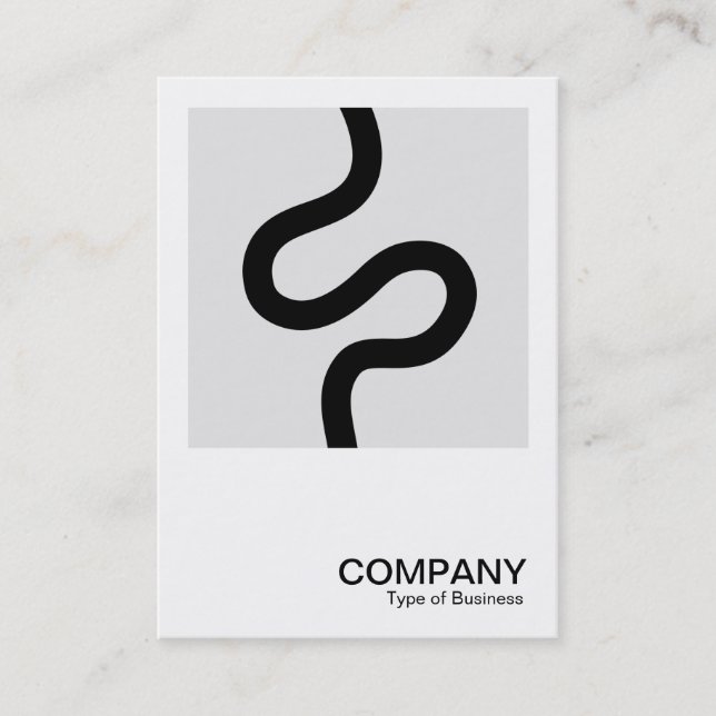 Cartão De Visita Foto quadrada 0603 - Linha curva 02 (Frente)