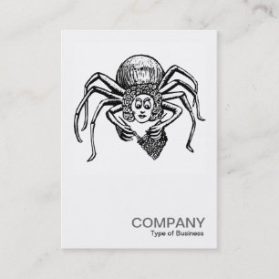 Cartão De Visita Foto quadrada 070 - aranha de confecção de malhas