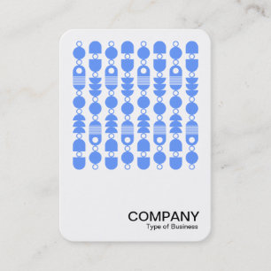 Cartão De Visita Foto Quadrada - Abstrato 140823 - Azul Bebê