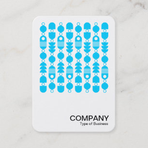 Cartão De Visita Foto Quadrada - Abstrato 140823 - Sky Blue