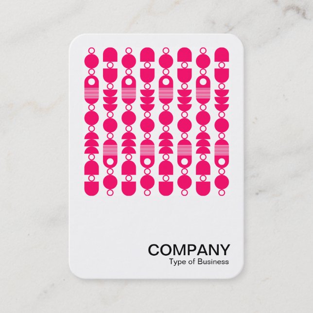 Cartão De Visita Foto Quadrada - Abstrato 140823 - Vermelho Neon (Frente)