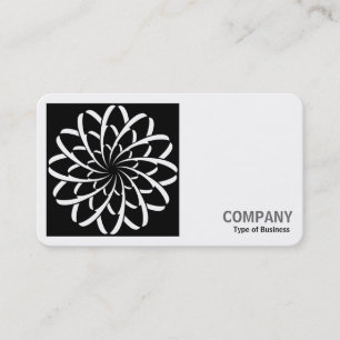 Cartão De Visita Foto Quadrada (v2) - Flor Geométrico 02