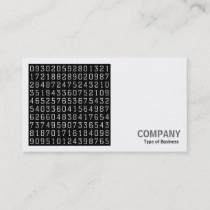 Cartão De Visita Foto Quadrada (v2) - Números Aleatórios 02