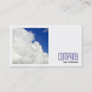 Cartão De Visita Foto Quadrada (v2) - Nuvens Cumulosas