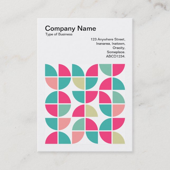 Cartão De Visita Foto quadrada (v3) - Abstrato Geométrico 110421 (Frente)