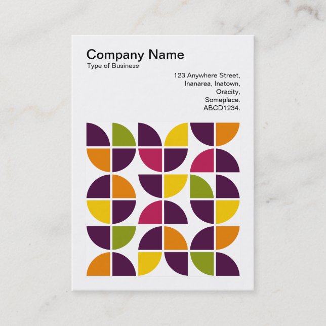 Cartão De Visita Foto quadrada (v3) - Abstrato Geométrico 110421v2 (Frente)