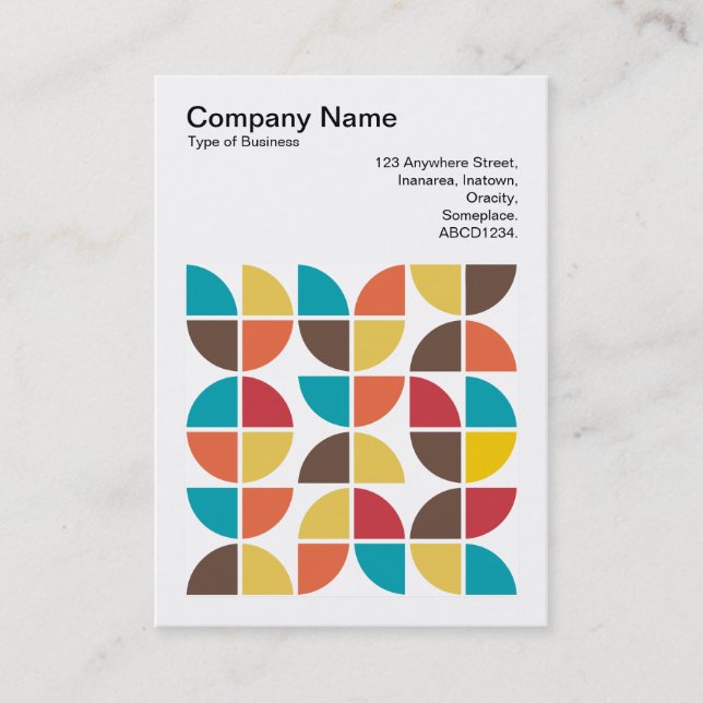 Cartão De Visita Foto quadrada (v3) - Abstrato Geométrico 110421v3 (Frente)