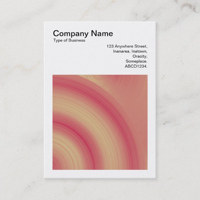 Cartão De Visita Foto Quadrada (v3) - Círculo Abstrato 03 (Frente)