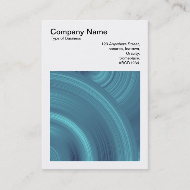 Cartão De Visita Foto Quadrada (v3) - Círculo Abstrato 04 (Frente)